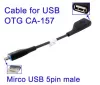  USB micro OTG adapter 14cm Black (Cable USB A/F to micro-A)