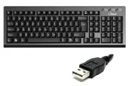 Клавиатура OMEGA (KB-1000) - USB Slim - Black US / BG