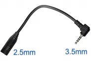  Cable Adapter [3.5mm JACK(M) 4pin to 2.5mm JACK(F) 4pin 0.2m]