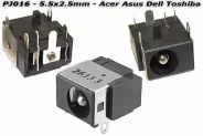  DC Power Jack PJ016 5.5x2.5mm (Acer ASUS Dell P.Bell Toshiba)