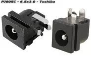 Букса DC Power Jack PJ005C 6.5x3.0mm (Toshiba)