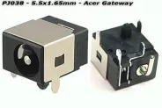  DC Power Jack PJ038 5.5x1.65mm (Acer Gateway)