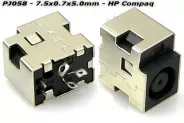  DC Power Jack PJ058 7.5x0.7x5.0mm (HP Compaq)