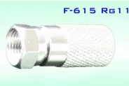 Букса за коаксиален кабел F-connector to coaxial cable F-Plug RG11 (F-615)