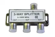     1 x 3 Way Cable TV Splitter 5-1000MHz