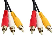  Cable Audio Video [3 RCA(M) to 3 RCA(M) 5m]