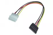  Cable Molex 4pin male to 1xSATA power 15cm (SATA power cable)