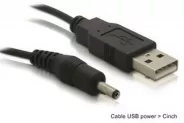  USB     3.5mm (USB A to 3.5x1.35mm plug)