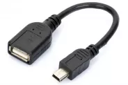  USB 2.0 A/F to 5pin mini 0.3m (HOY Cable)