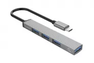 USB HUB 4-Port Type-C to USB 3.0/2.0 no Power (Orico AH-13-GY-BP)