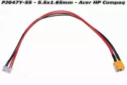  DC Power Jack PJ047Y-55 5.5x1.65mm w/cable 22 (Acer HP Compaq)