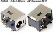  DC Power Jack PJ048 4.8x1.65mm (HP Compaq 90W)