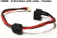  DC Power Jack PJ066 5.5x2.5mm w/cable 20 (Tashiba)