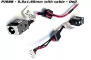  DC Power Jack PJ088 5.5x1.65mm w/cable 8 (Dell)