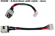  DC Power Jack PJ246 5.5x2.5mm w/cable 7 (Asus)
