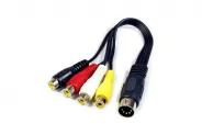  Cable Audio Video [Din(M) 5pin to 4 RCA(F) 0.2m]