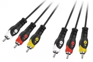  Cable Audio Video [3 RCA(M) to 3 RCA(M) 3m] Quality