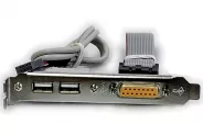 Кабел Cable Bracket 2 Port USB2.0 +Game to 16 +10 Pin IDC Header