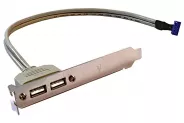 Кабел Cable Bracket 2 Port USB2.0 A Female to 10 Pin IDC Header