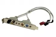  Cable Bracket SPDIF + Optical +2 X 3.5mm to 2 x 6 Pin IDC Header
