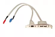 Кабел Cable Bracket 2 Port USB2.0 A + 1 Port 1394 to 10 + 8 Pin IDC Header
