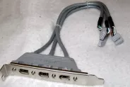  Cable Bracket 3 Port Firewire IEEE1394 to 3 x 10 Pin IDC Header