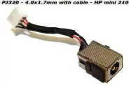 DC Power Jack PJ320 4.0x1.7mm w/cable 12 (HP mini 210)