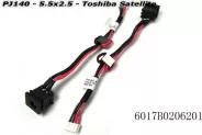  DC Power Jack PJ140 5.5x2.5mm w/cable 13 (Toshiba Satellite)
