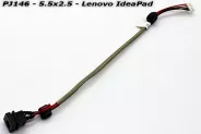  DC Power Jack PJ146 5.5x2.5mm w/cable 24 (Lenovo IdeaPad)