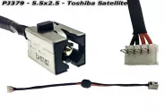  DC Power Jack PJ379 5.5x2.5mm w/cable 20 (Toshiba Satellite)