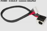  DC Power Jack PJ385 5.5x2.5mm w/cable 17 (Lenovo IdeaPad)