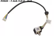  DC Power Jack PJ525 7.4x0.7x5.0mm w/cable 22 (Dell)