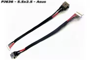  DC Power Jack PJ636 5.5x2.5mm w/cable 21 (Asus)