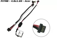 DC Power Jack PJ788 4.8x1.65mm w/cable 15 (Acer)