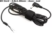 Лаптоп кабел DC CORD 4.0x1.35mm 1.5m (Asus) Led Quality