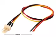  Cable 3Pin Molex Fan (M) Connector 20cm (Molex Fan Connector)