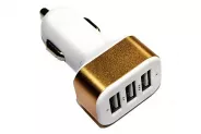   Tablet 12-24V to 5V 3.1A 15W 3xUSB Out (no Brand Car Charger)