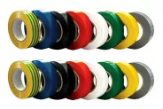 Изолирбанд 25м 19мм 10бр. различни цветове (Tape band mixed-10 colours)