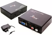  VGA+Audio to HDMI  Adapter [VGA(F)+RCA to HDMI(F)]