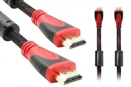  HDMI Cable Full HD Black/Red [HDMI to HDMI 10m] Braid