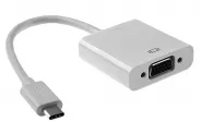  USB Type-C to VGA Cable Adapter Projector [USB-C(M) to VGA(F)]