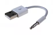 Кабел USB 2.0 A to 4pin JACK 3.5'' Бял 10 см (DeTech)