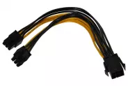 Кабел Cable 1x 6Pin PCI-E (M) to 2x6Pin PCI-E (F) 24cm (Power to VGA)