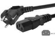 Кабел захранващ AC Power supply cable cord 3-pin (C13-EU Shuko 5m)
