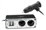 Разклонител за запалка с 2 гнезда + 2x USB Twin socket (BM-003)