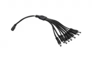 Букса за захранване DC Power Y-cable female to 8x male 0.2m (5.5x2.1mm)