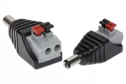 Букса за захранване DC Power Jack Plug male connector (5.5x2.1mm с клема)