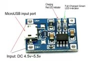 Battery Charging Board 1S  Li-ion Li-pol  (1S 5V 1A Micro USB)