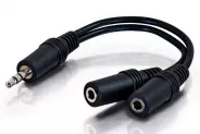  Cable Adapter [3.5mm JACK(M) to 2 JACK(F) 0.2m]
