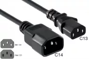   AC Power supply cable cord 3-pin (C13-C14 3m)